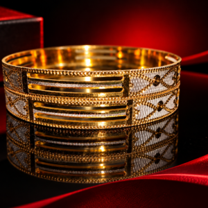 Elegant Gold Tone Designer Metal Bangle for Women – Premium Traditional & Stylish Bracelet